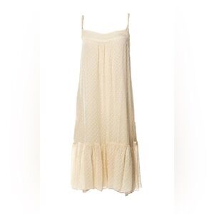 REBECCA TAYLOR Y2K Silk Dress in Cream Women’s 10